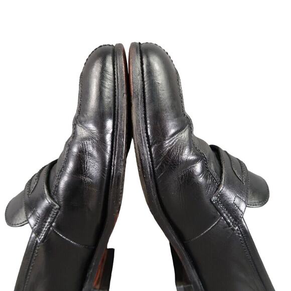 Florsheim Shoes Mens 9 Loafers Slip On Classic Leather Retro Dress Formal Black - Picture 8 of 16